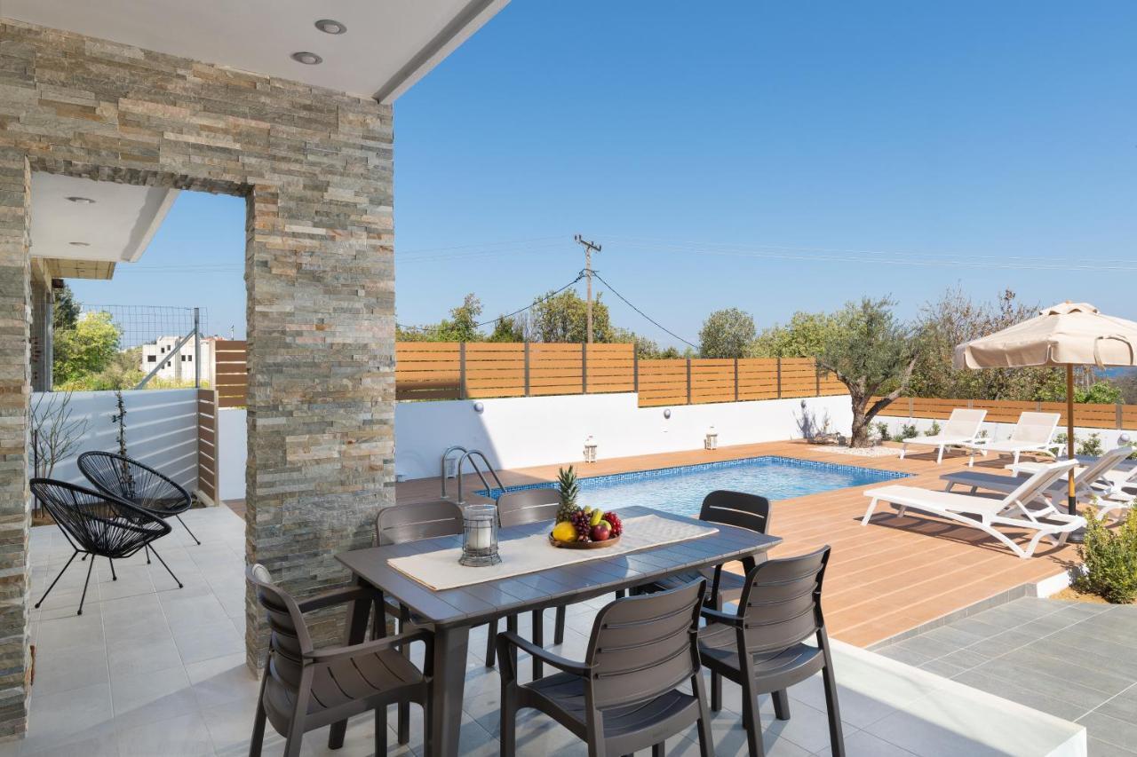 Terpsis Pool Villa Asgourou Exterior photo