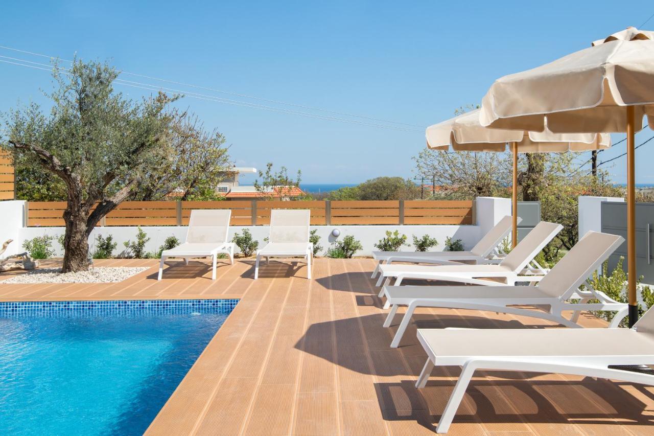 Terpsis Pool Villa Asgourou Exterior photo